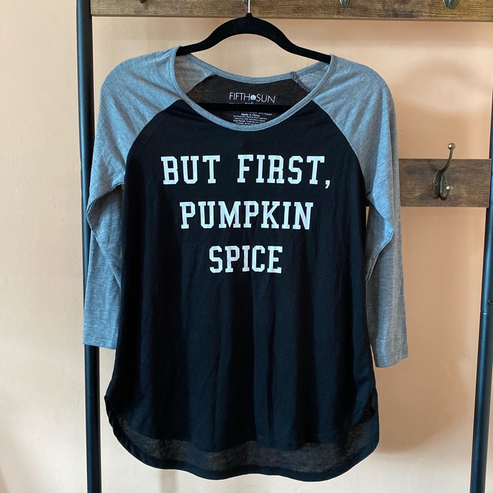 🎃Fall Halloween Fifth Sun Shirt “But First Pumkin Spice”🎃